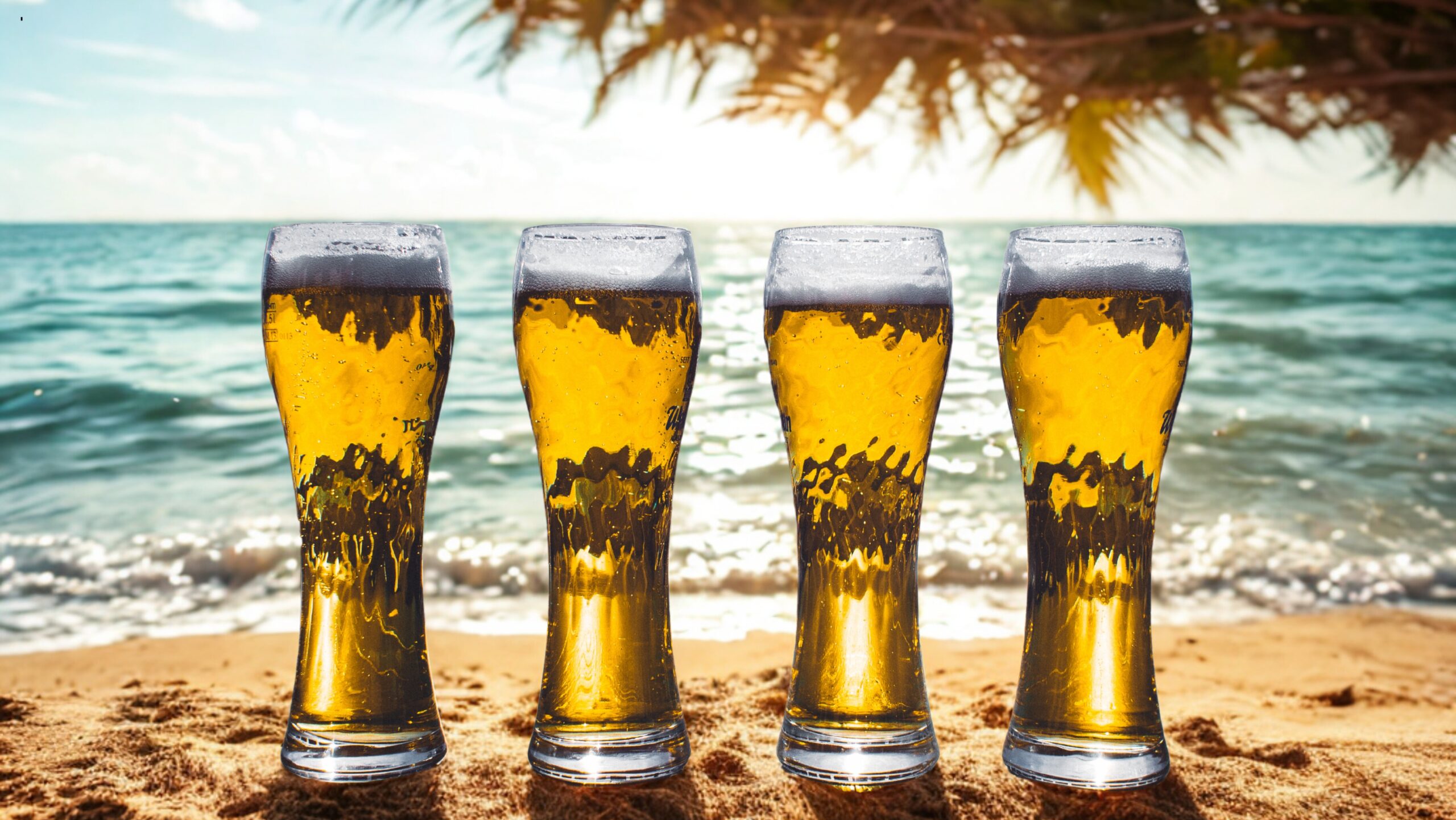 Restauracja PIRAT w Unieściu niedaleko plaży – piwo w letni dzień